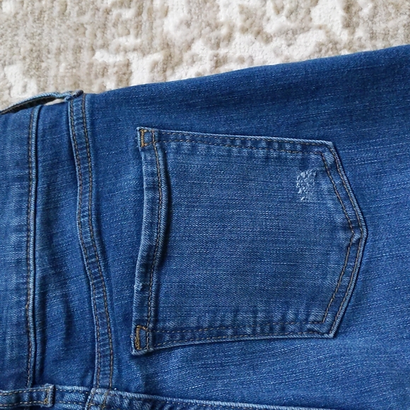 Banana Republic Girlfriend Distressed Jeans 25 / 0 Blue - Picture 13 of 16